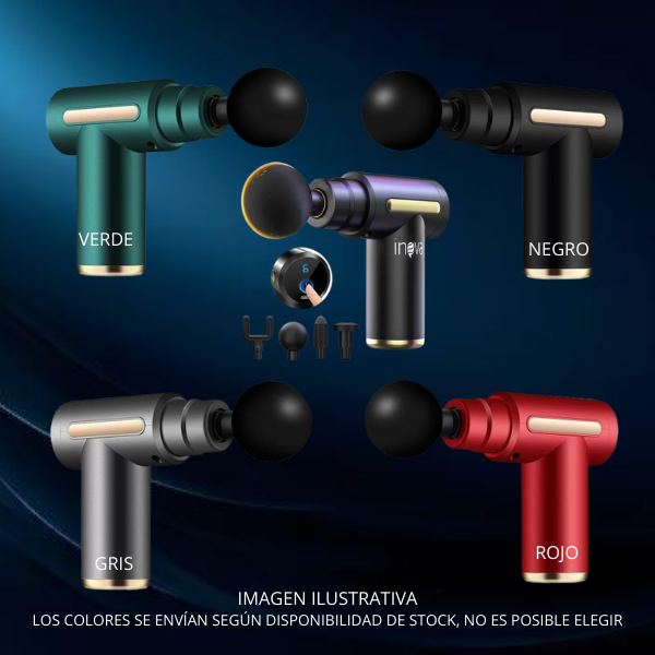 Pistola de Masaje de Percusión 4 en 1 – Tejido Profundo